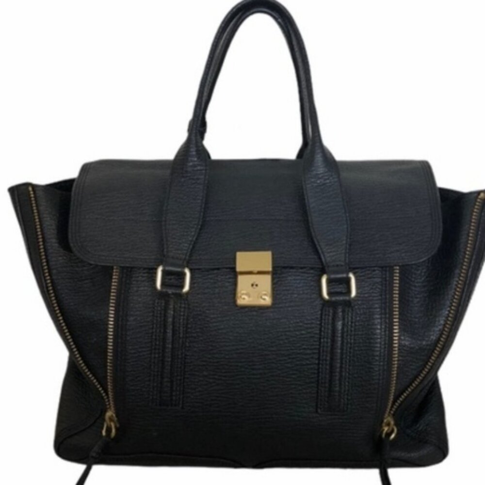 PHILIP LIM 3.1 - PASHLI MEDIUM SATCHEL CITY BAG - BOVIN LEATHER